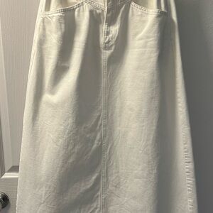 Free People Cream A-Line Skirt